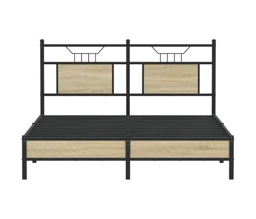 Lovos Rėmas Be Čiužinio, Sonoma, 137X190cm Apdirbta Mediena