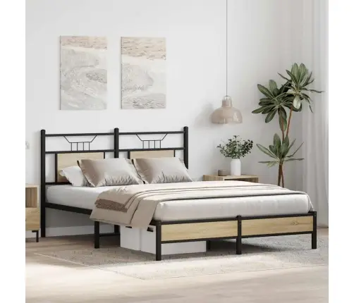 Gulta Bez Matrača, Ozolkoka, 140X190 Cm, Inženierijas Koks Vidaxl