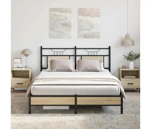 Lovos Rėmas Be Čiužinio, Sonoma, 140X200cm Apdirbta Mediena