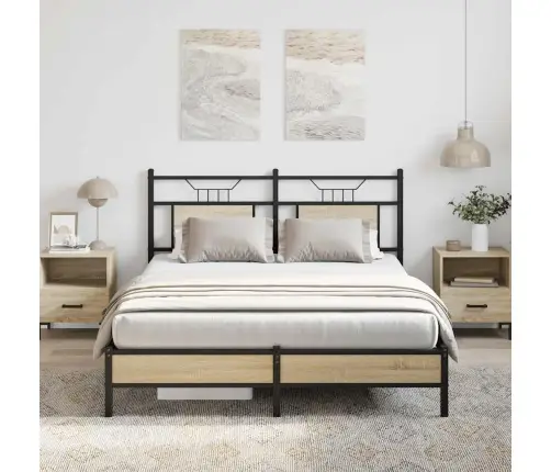 Gulta Bez Matrača, Ozolkoka, 150X200 Cm, Inženierijas Koks Vidaxl