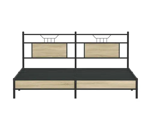 Gultas Rāmis Bez Matrača, 183X203 Cm Ozolkoka Inženierijas Koks Vidaxl