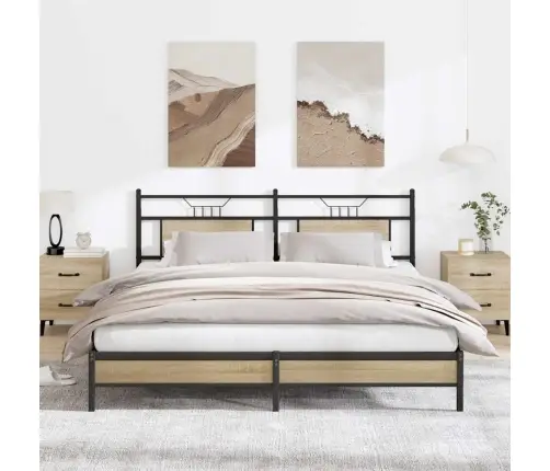 Gultas Rāmis Bez Matrača, 183X203 Cm Ozolkoka Inženierijas Koks Vidaxl