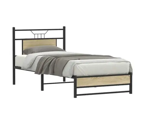 Lovos Rėmas Be Čiužinio, Sonoma, 75X190cm Apdirbta Mediena