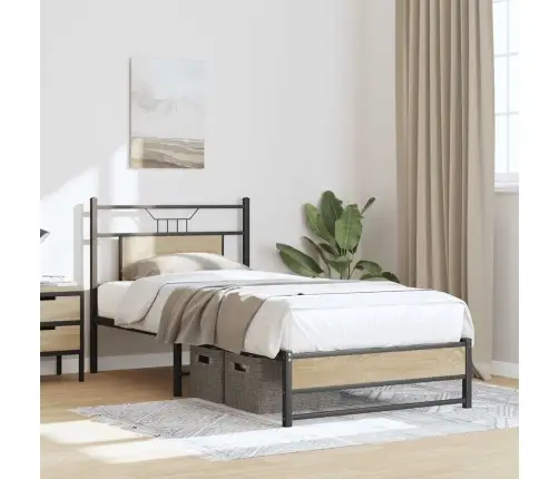 Lovos Rėmas Be Čiužinio, Sonoma, 80X200cm Apdirbta Mediena