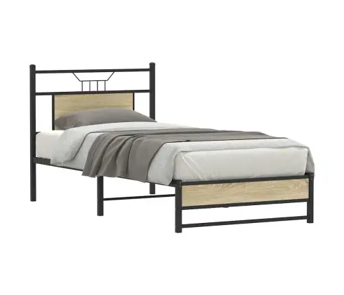 Lovos Rėmas Be Čiužinio, Sonoma, 90X190cm Apdirbta Mediena