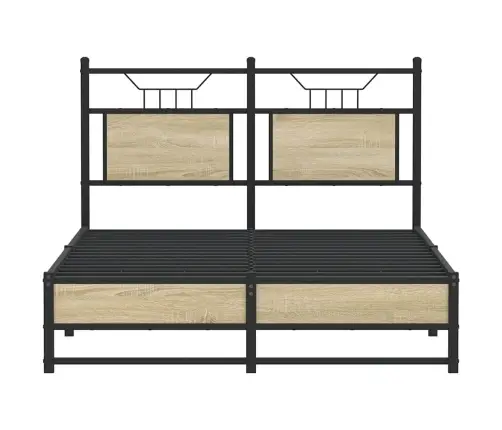 Lovos Rėmas Be Čiužinio, Sonoma, 120X200cm Apdirbta Mediena