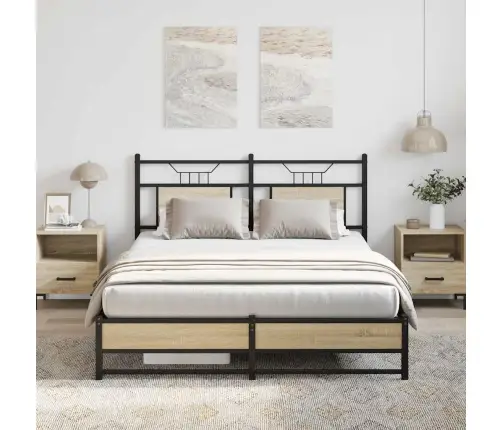 Gulta Bez Matrača, Ozolkoka, 140X190 Cm, Inženierijas Koks Vidaxl