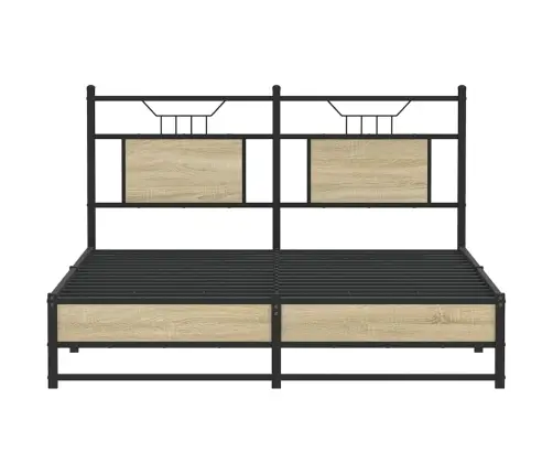 Gulta Bez Matrača, Ozolkoka, 140X190 Cm, Inženierijas Koks Vidaxl