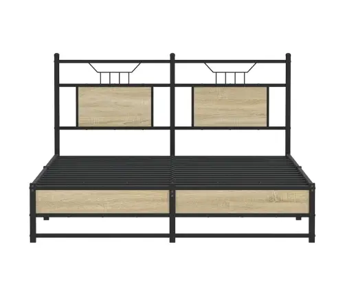 Gulta Bez Matrača, Ozolkoka, 140X200 Cm, Inženierijas Koks Vidaxl Gulta Bez Matrača, Ozolkoka, 140X200 Cm, Inženierijas Koks Vidaxl