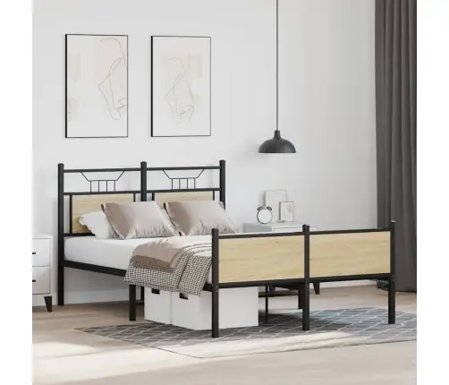 Gulta Bez Matrača, Ozolkoka, 120X190 Cm, Inženierijas Koks Vidaxl