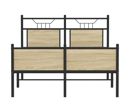 Gulta Bez Matrača, Ozolkoka, 120X190 Cm, Inženierijas Koks Vidaxl