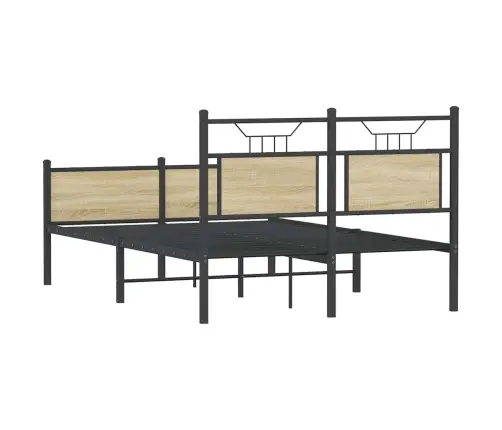 Gulta Bez Matrača, Ozolkoka, 120X190 Cm, Inženierijas Koks Vidaxl