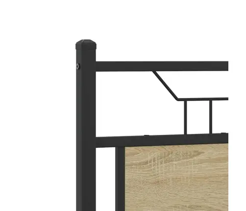 Gulta Bez Matrača, Ozolkoka, 120X200 Cm, Inženierijas Koks Vidaxl