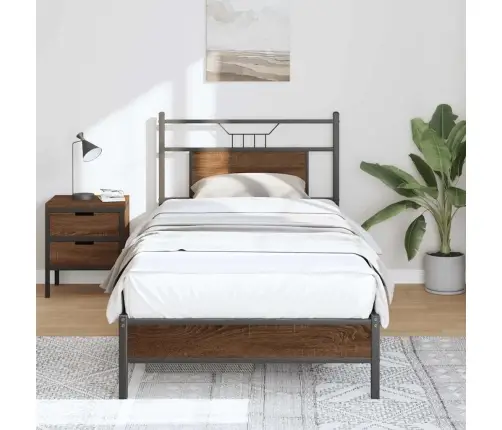 Lovos Rėmas Be Čiužinio, Dūminis, 75X190cm Apdirbta Mediena