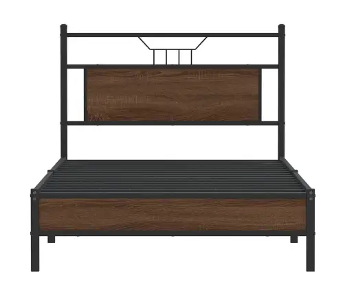 Lovos Rėmas Be Čiužinio, Dūminis, 100X190cm Apdirbta Mediena