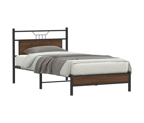 Lovos Rėmas Be Čiužinio, Dūminis, 100X190cm Apdirbta Mediena