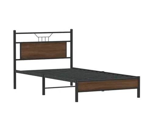 Lovos Rėmas Be Čiužinio, Dūminis, 100X200cm Apdirbta Mediena