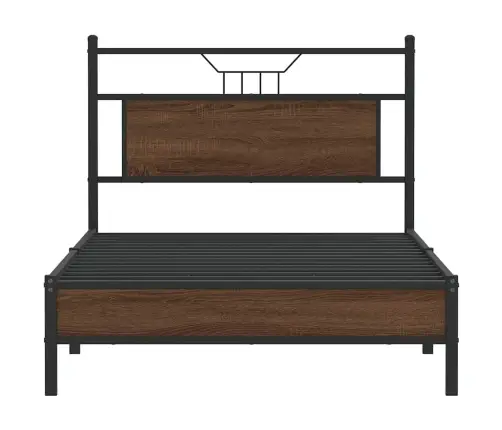 Lovos Rėmas Be Čiužinio, Dūminis, 100X200cm Apdirbta Mediena