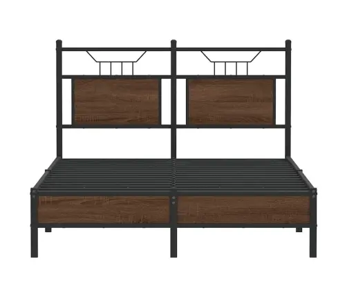 Gulta Bez Matrača, Brūna Ozola, 120X190 Cm, Inženierijas Koks Vidaxl