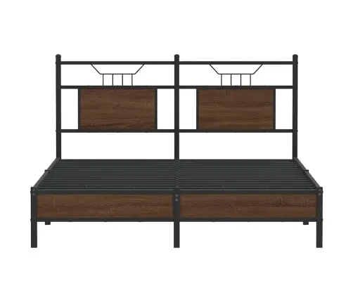 Gulta Bez Matrača, Brūna Ozola, 150X200 Cm, Inženierijas Koks Vidaxl