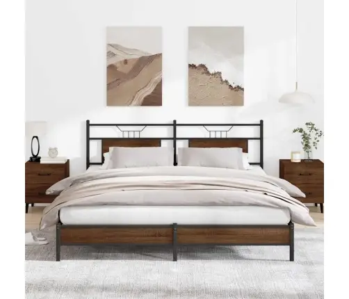 Gulta Bez Matrača, Brūna Ozola, 160X200 Cm, Inženierijas Koks Vidaxl