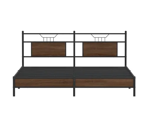 Gulta Bez Matrača, Brūna Ozola, 160X200 Cm, Inženierijas Koks Vidaxl