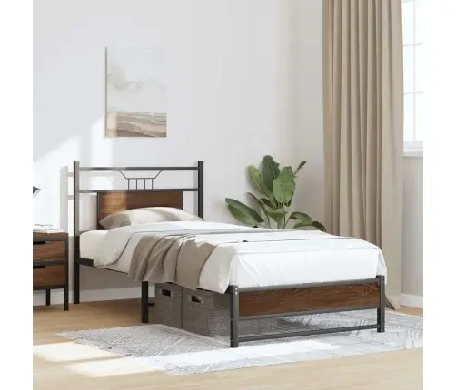 Lovos Rėmas Be Čiužinio, Dūminis, 75X190cm Apdirbta Mediena