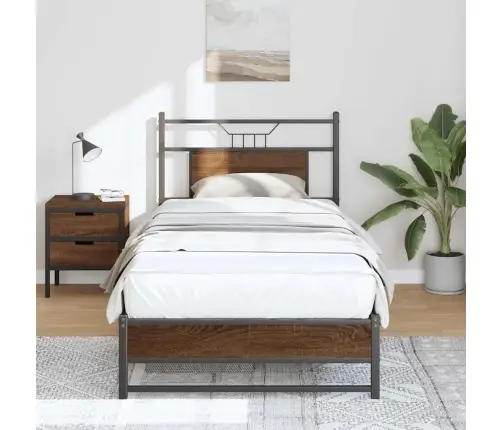 Lovos Rėmas Be Čiužinio, Dūminis, 75X190cm Apdirbta Mediena