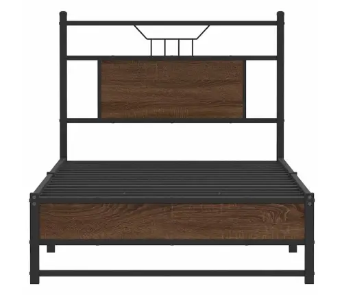 Peatsiga Voodiraam, Ilma Madratsita, Pruun Tamm 80X200 Cm