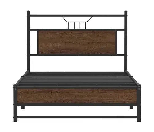 Gulta Bez Matrača, Brūna Ozola, 100X190 Cm, Inženierijas Koks Vidaxl