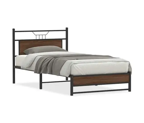 Lovos Rėmas Be Čiužinio Rudas Ąžuolas 107X203 Cm