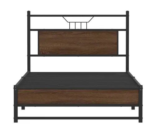 Lovos Rėmas Be Čiužinio Rudas Ąžuolas 107X203 Cm