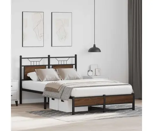 Gulta Bez Matrača, Brūna Ozola, 120X200 Cm, Inženierijas Koks Vidaxl