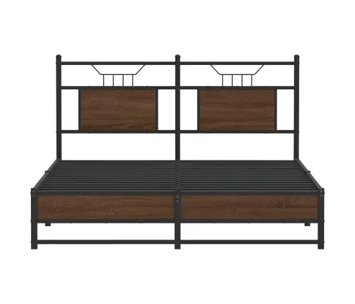 Gulta Bez Matrača, Brūna Ozola, 137X190 Cm, Inženierijas Koks Vidaxl