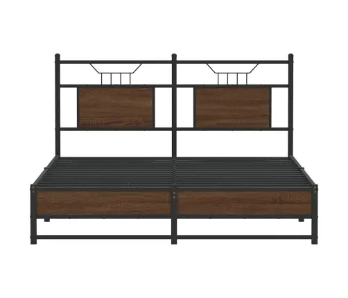 Voodiraam Ilma Madratsita Pruun Tamm 140X190 Cm Tehispuit