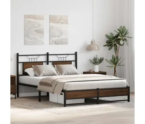 Voodiraam Ilma Madratsita Pruun Tamm 150X200 Cm Tehispuit