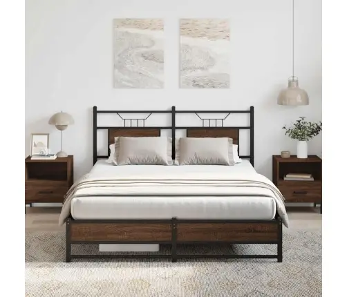 Voodiraam Ilma Madratsita Pruun Tamm 150X200 Cm Tehispuit