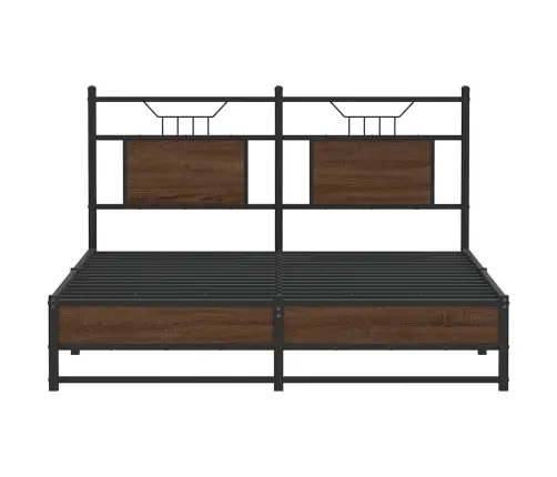 Voodiraam Ilma Madratsita Pruun Tamm 150X200 Cm Tehispuit