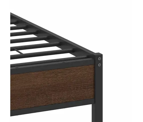 Voodiraam Ilma Madratsita Pruun Tamm 150X200 Cm Tehispuit