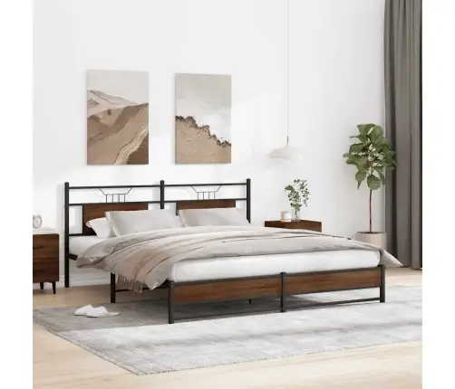 Gulta Bez Matrača, Brūna Ozola, 160X200 Cm, Inženierijas Koks Vidaxl