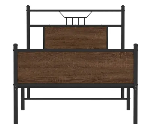 Gulta Bez Matrača, Brūna Ozola, 75X190 Cm, Inženierijas Koks Vidaxl