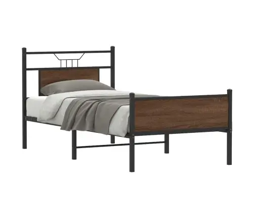 Gulta Bez Matrača, Brūna Ozola, 75X190 Cm, Inženierijas Koks Vidaxl