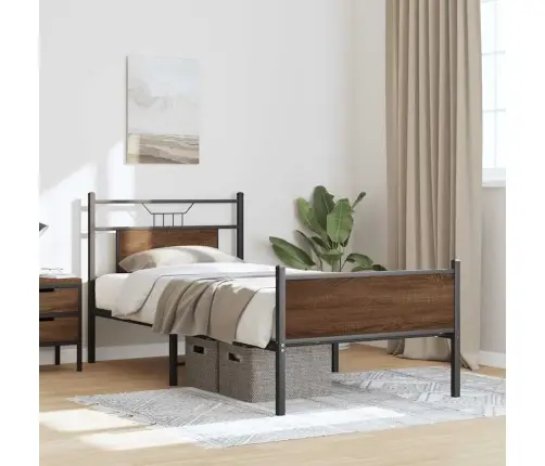 Gulta Bez Matrača, Brūna Ozola, 90X200 Cm, Inženierijas Koks Vidaxl