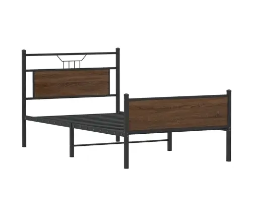 Gulta Bez Matrača, Brūna Ozola, 100X190 Cm, Inženierijas Koks Vidaxl