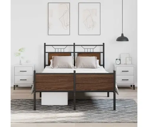 Lovos Rėmas Be Čiužinio, Dūminis, 120X190cm Apdirbta Mediena