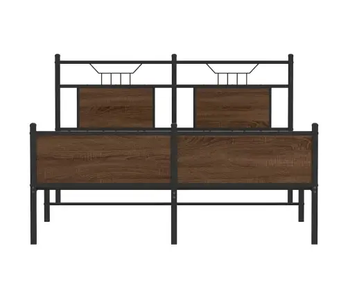 Voodiraam Ilma Madratsita Pruun Tamm 140X190 Cm Tehispuit