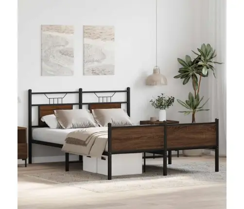 Voodiraam Ilma Madratsita Pruun Tamm 150X200 Cm Tehispuit