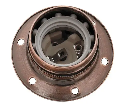 Lempų Laikikliai 2 Vnt Red Bronze E27