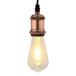 Lampu Turētāji 2 Gab Red Bronze E27 Vidaxl