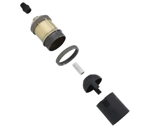 Lampu Turētāji 2 Gab Bronze E27 Vidaxl